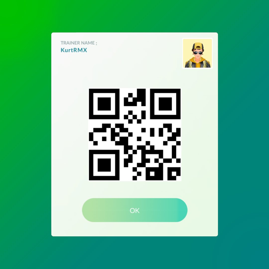 Kurt_RMX's tweet photo. If we aren't already friends in Pokémon Go, here is my trainer code: 5962 1865 3012

Feel free to add me. 😊

However, I only have a few slots left for friends. https://t.co/7DQK3LTpBg