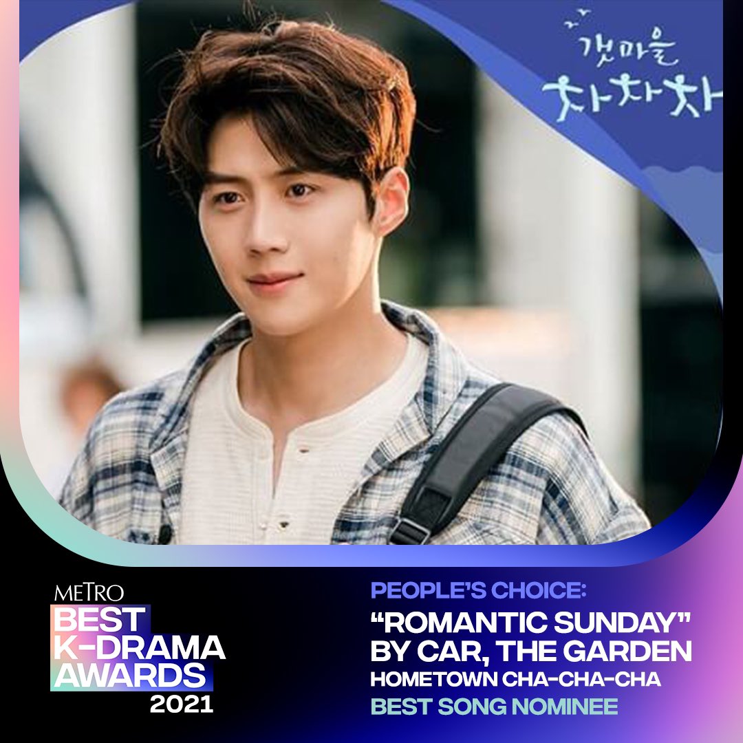 metrodotstyle's tweet photo. #MetroBestKDramaAwards2021 BEST SONG
“Romantic Sunday” by Car the Garden (Hometown Cha-Cha-Cha)

📌 Quote Tweets DO NOT count
📌 Voting ends on Dec 7, 11:59PM
📌 For more ways to vote, visit https://t.co/bZTmHhyyjg https://t.co/t7wXL1BWed