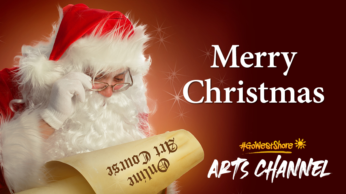 GoWestshore's tweet photo. Merry Christmas to all!! Did you get new art supplies for Christmas? Want to get moving on some creative projects and not have to wait for January registrations? Visit https://t.co/B0WuhgkYaE and start creating today! https://t.co/c0s5l9Jw55