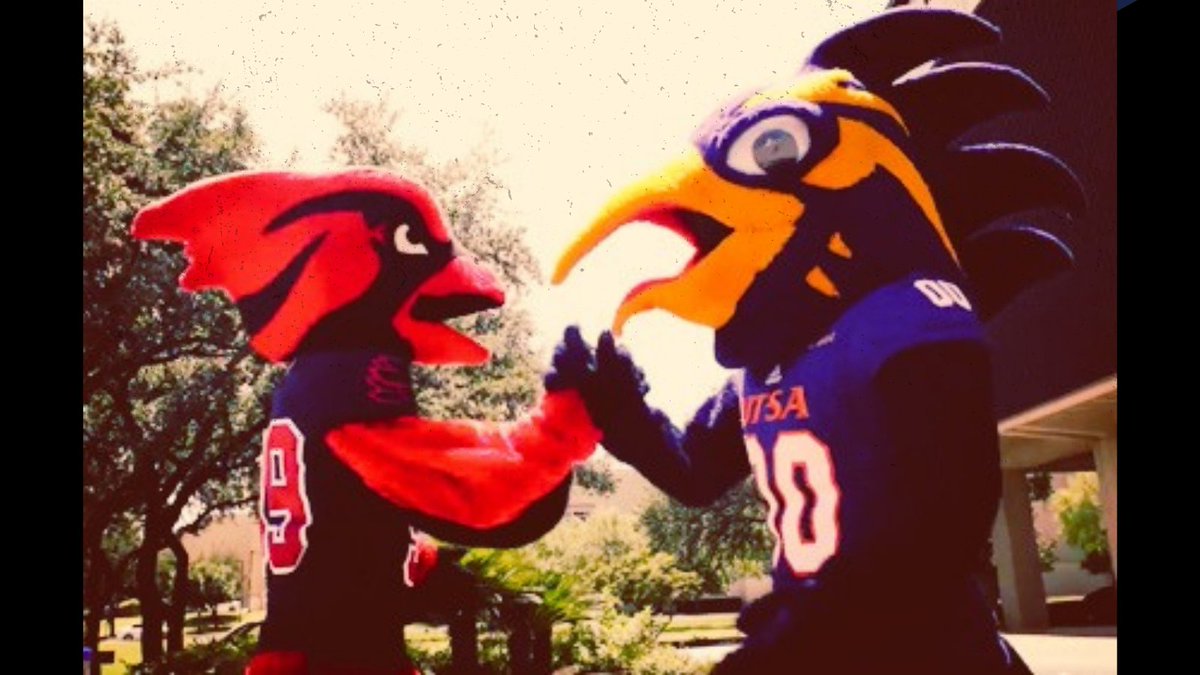 uiwcardinals's tweet photo. Big weekend for 210 football! We're cheering on our @UTSA friends tonight as they play for the Conference USA championship!

Then, catch @UIWFootball's NCAA Football Playoff Second Round game tomorrow! Find fan information here: https://t.co/Ae9BC3Szbi

#BirdsOfAFeather ❤️🖤💙🧡 https://t.co/sZIBIjc13I