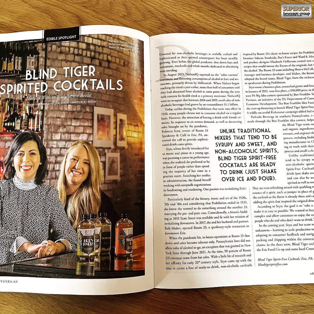 superior_bevgrp's tweet photo. "Unlike traditional mixers that tend to be syrupy and sweet, Non-Alcoholic spirits, @BlindTiger33 cocktails are ready to drink! Just shake and pour."
Featured from @EdibleWNY
#SpiritFree #NonAlcholoic #Drinks https://t.co/6K3LQ0OQnG
