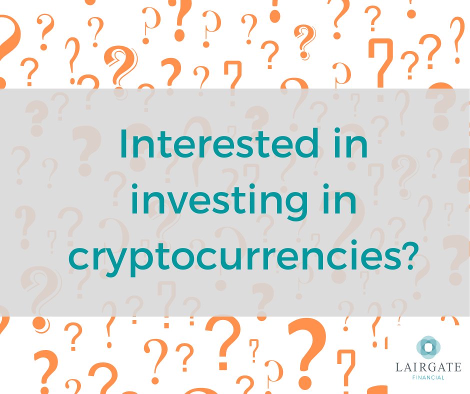Have you ever considered investing in #cryptocurrencies? Take a look at our blog, where Wayne, our Director and Chartered Financial Planner, has noted his thoughts on why you should approach the new phenomenon of trading cryptocurrencies, with caution:
 
loom.ly/SGE5keQ