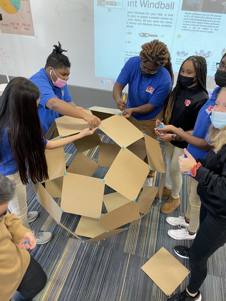 LISAAcademy's tweet photo. We are #LISAproud 🤩of @LISANorthHigh's Ali Kaya and his students for their collaborative creation of a SPHERE! Engaging and collaborative work! 🙌#STEM #Thankyou #LISAlearns #LOOKintoLISA https://t.co/zOz9z2YbvW
