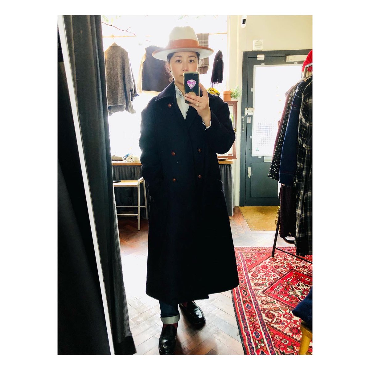 Colenimo's tweet photo. New in : Heavy Melton wool over peacoat. Made in England👌
See you tomorrow 😉✨#colenimo #madeinlondon #columbiaroad https://t.co/9P4XjdO2jt