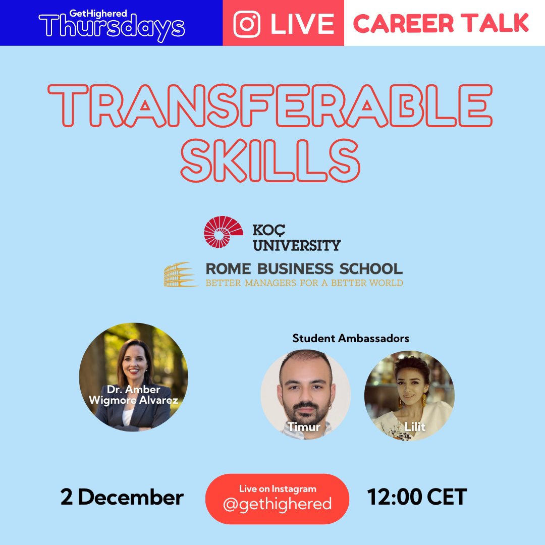 wigmorealvarez's tweet photo. As @Highered_org Chief Talent Officer there is nothing I enjoy more than up close and personal discussions with @EFMDNews Global talent. Pleasure to co-host IGTV live #GetHigheredThursdays with @Highered_org Student Ambassadors from @RomeBusinessSch & @kocuniversity #gethighered https://t.co/0WomSnJGLL