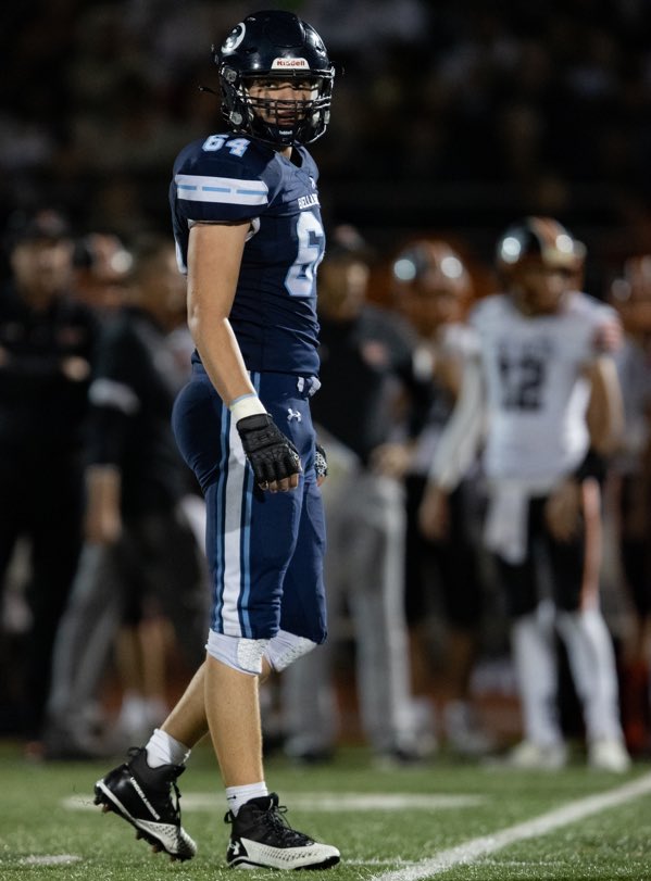 🔦 Sophomore Spotlight 🔦 
Bennett Anderson ‘24 • <a href="/bennettander50n/">Bennett Anderson</a>
🔹6’5”½ • 225 lbs • OL/DL/LS
🔹Started all 12 games for <a href="/bcpfootball/">Bellarmine Football</a> at NG
🔹41 tackles, 8.5 TFL’s, 1.5 sacks
🔹Poised to play OT next year as well
🔹Training with <a href="/SioneUmufuke/">Sione Umufuke</a>, looking to gain 30+ healthy lbs
