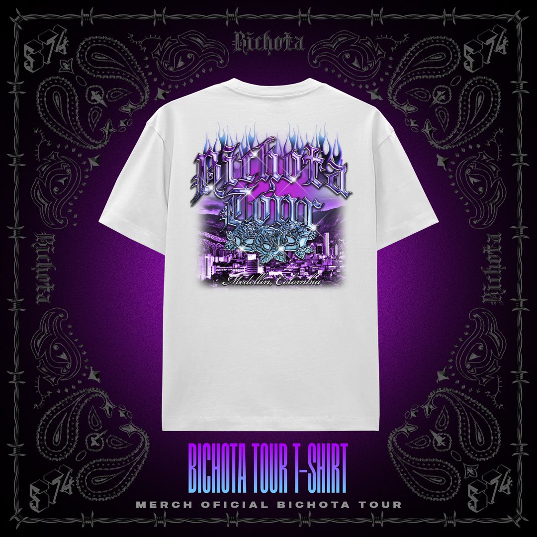 574Lab's tweet photo. 💜💜💜💜💜

@karolg x @574Lab 
Merch Oficial #BichotaTour

💜💜💜💜💜

Exclusivamente en 574 Lab.

#KarolG #574Lab #ForTheCulture #PaLaCultura https://t.co/basgpdgzhl