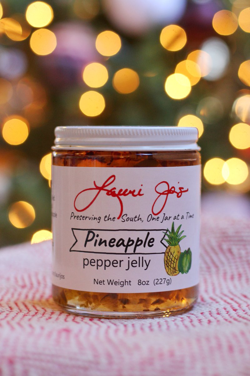 lauri_jos's tweet photo. One of our bestsellers this year has been Lauri Jo's Pineapple pepper jelly! 🍍

It's the perfect flavor to transport your taste buds to a tropical beach somewhere this holiday season. Try it for yourself and grab some for gifts at https://t.co/v0KXGruSoM. https://t.co/IgCJPmQ12Y
