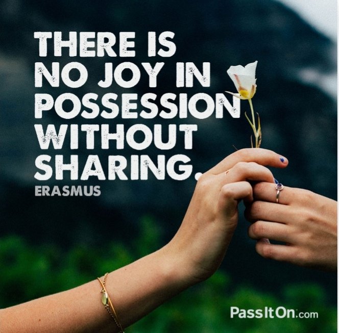 There is no joy in possession without Sharing. 💓🌹
#ALDUBatADNShare 🍃💛🍃
ctto-pic