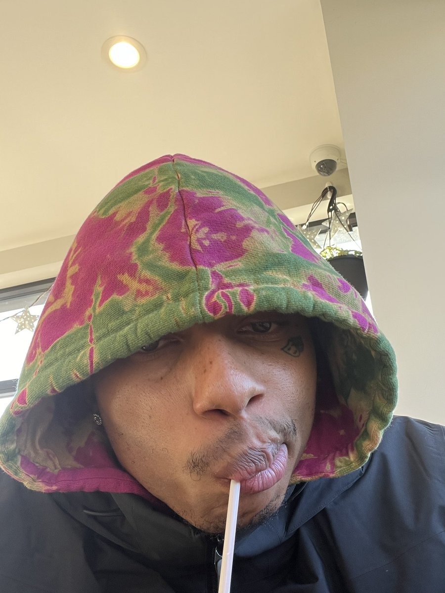 me, today, at a coffee shop