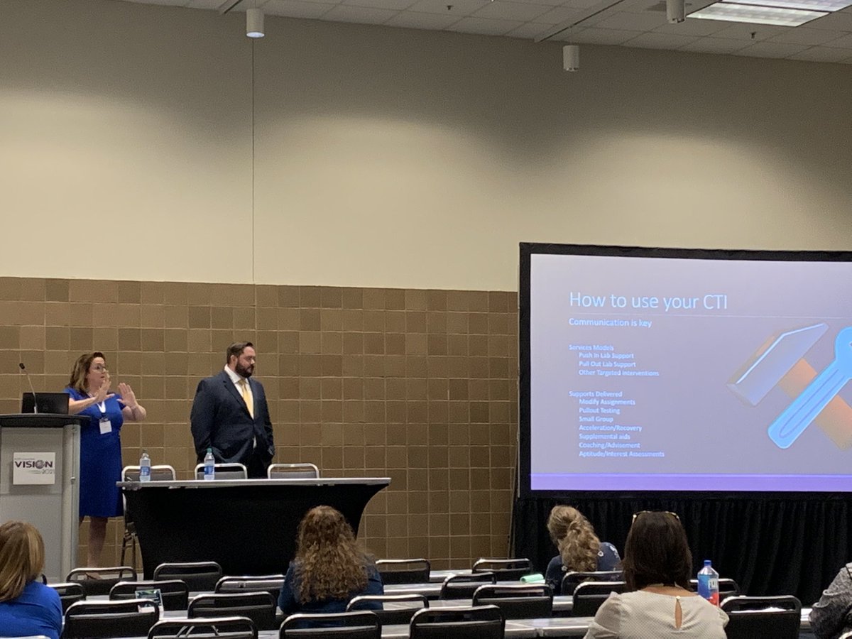 <a href="/ScottGreb/">Scott Greb</a> and <a href="/LFultoncti/">Naterman.MiltonFood&Nutrition</a> presenting on the benefits CTI and Special Education support for CTAE students. They are knocking it out of the park! <a href="/FCSCTAE/">Fulton County Schools CTAE</a> <a href="/georgia_cti/">Georgia CTI</a> #CTAEDelivers #VisionCTE21