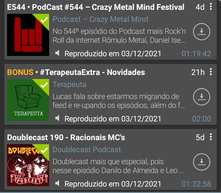 yuribraule's tweet photo. - Os festivais dos sonhos por década no @crazymetalmind Festival;
- O @Terapeuta_Cast voltou 🤩🤩🤩;
- @Doublecast1 Drama, entre o sucesso e a lama, falando sobre Racionais MC's. https://t.co/vpTDeRYmkt