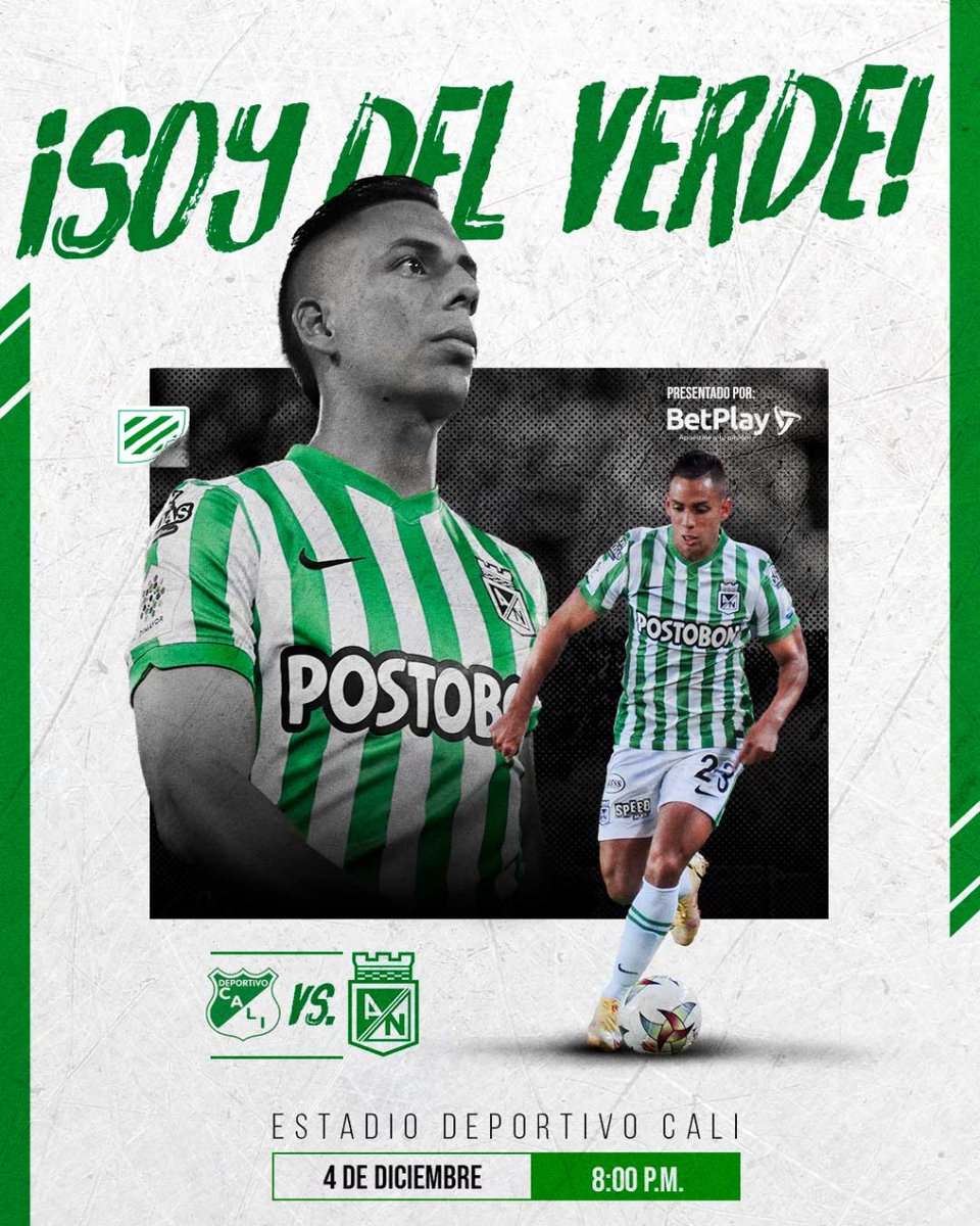 nacionaloficial's tweet image. 🟢 HOY JUEGA EL VERDE ⚪️

🆚 @AsoDeporCali 
🏟️ Estadio Deportivo Cali
🏆 #LigaBetPlayDIMAYOR 

#VamosNacional