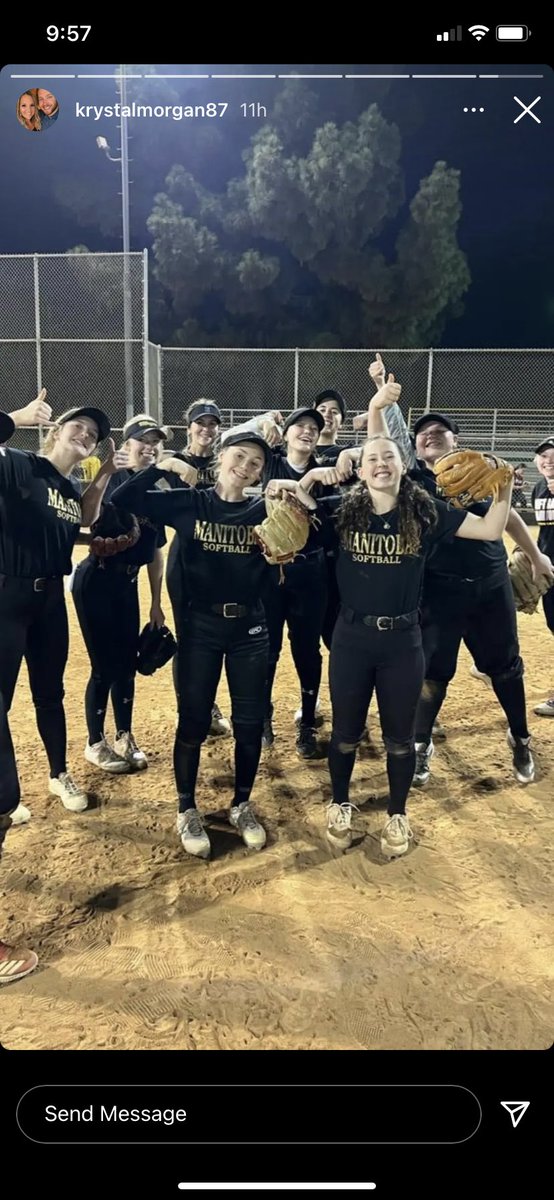 danikanelly44's tweet photo. Our Team Manitoba squad 🇨🇦 took on some teams in California a couple of weeks ago and had the pleasure of attending a @CoachTonyMedina camp! 🤙 I finished the trip with 24 K’s in 13 IP, and two HR’s at the plate! https://t.co/Op2Ed3kFvI