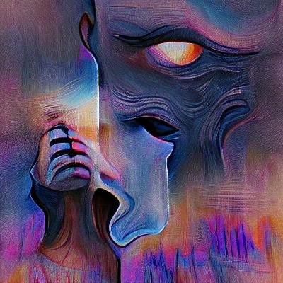 AIART01's tweet image. Fear of silence - Art generated by Artificial Intelligence using NightCafe Creator creator.nightcafe.studio/creation/OC7WE… @NightcafeStudio