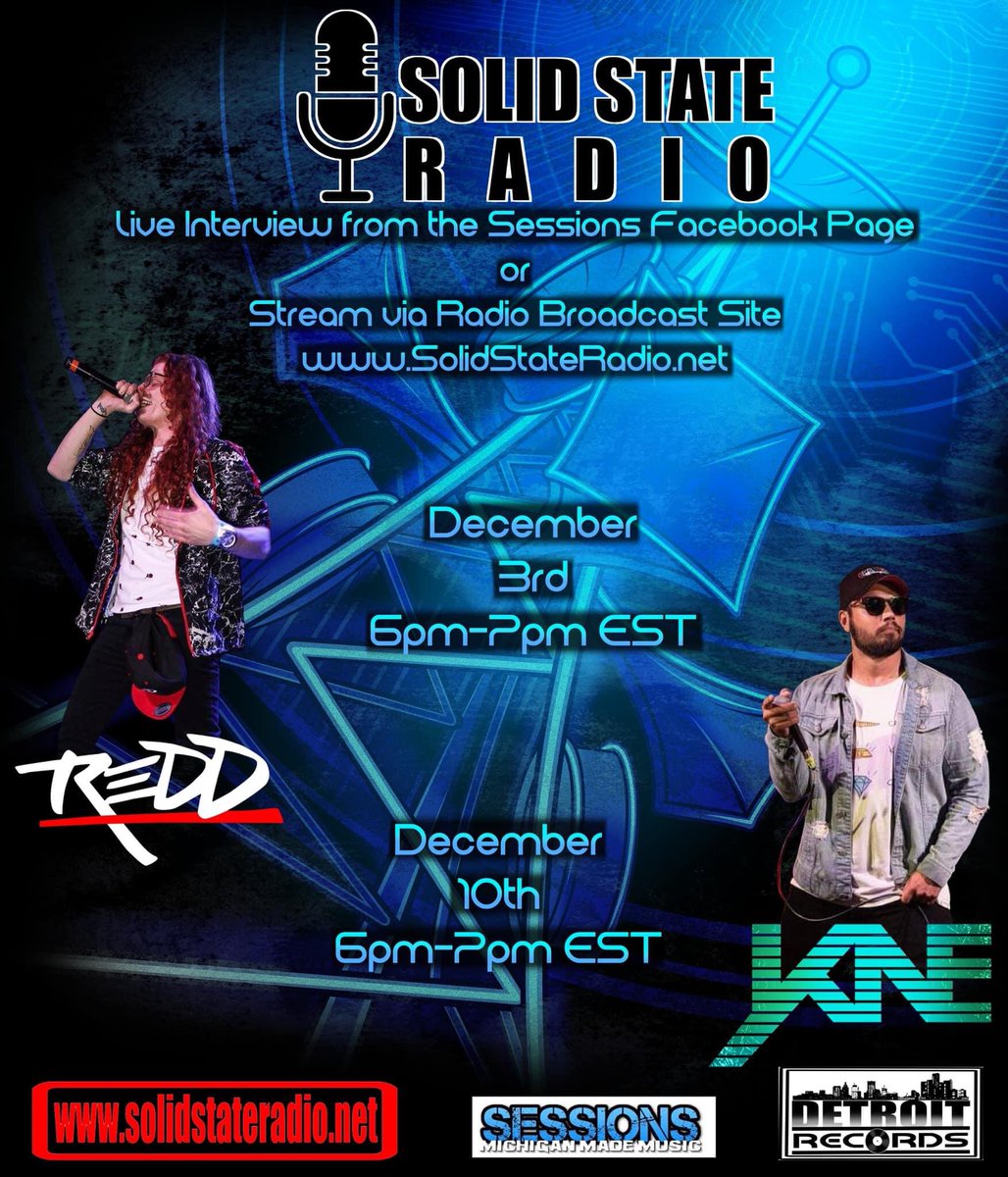 rapperredd's tweet photo. Catch my #LiveInterview at 6pm EST from the #SolidStatsSessions FB Page or Stream it via https://t.co/gOi0JAW0vj!
#Live #Interview #SolidStateRadio #Michigan #MNE #DetroitRecords https://t.co/DSDV1DW4jY