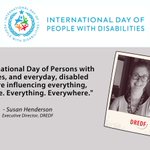 Image for the Tweet beginning: #InternationalDayOfPeopleWithDisability and everyday, disabled people