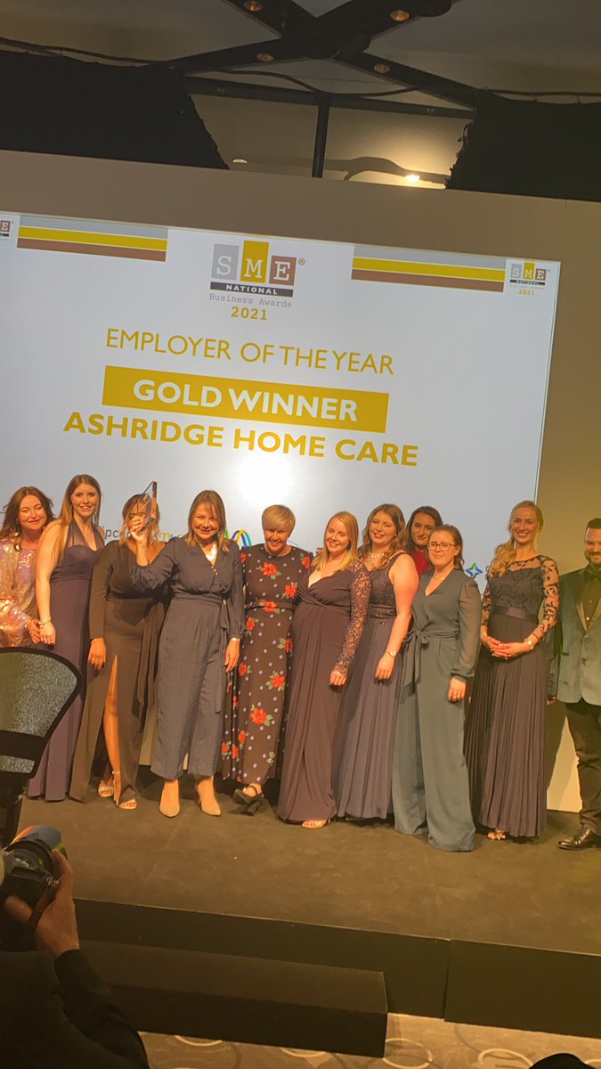 eventsandprmk's tweet photo. For this well-deserved recognition, congratulations Ashridge Home Care winning our Employer of the Year category 2021🍾🥂✨ https://t.co/44SkBR4tjM