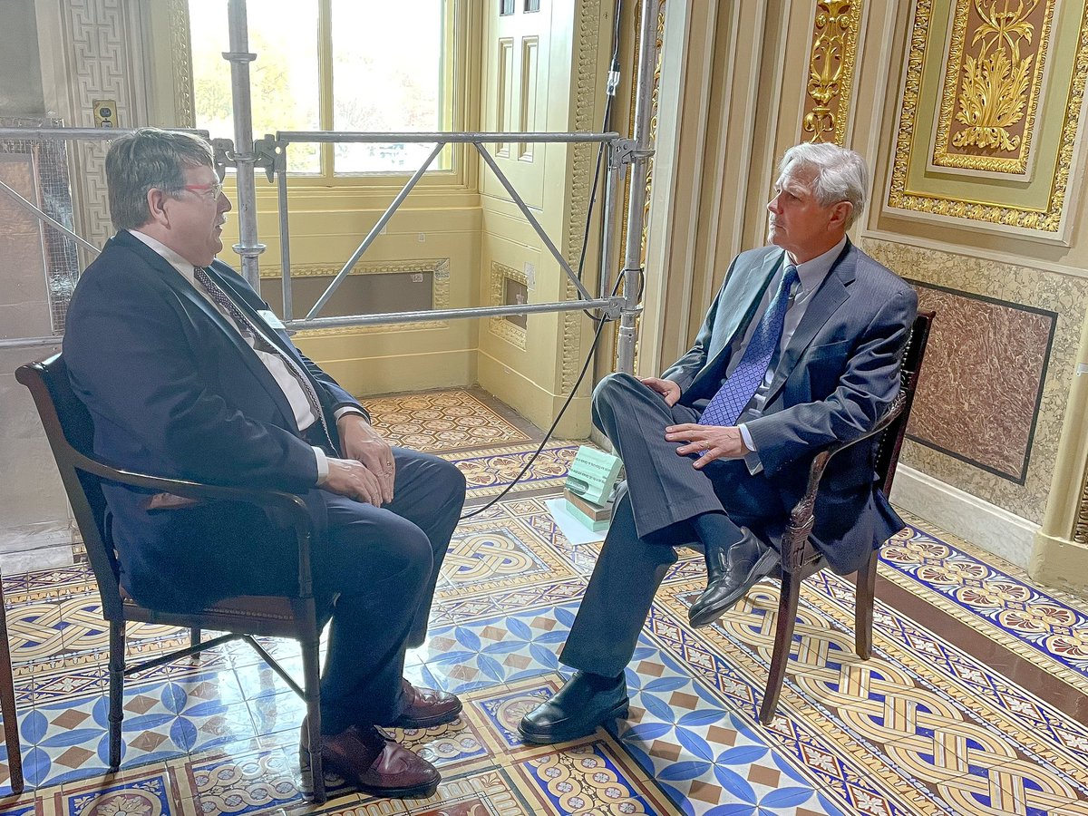 SenJohnHoeven's tweet photo. .@undeerc is leading the way in #CCUStech and I caught up with John Harju this week to discuss support for research and development that empowers more energy production with better environmental stewardship. https://t.co/sBiFvnY1Xl