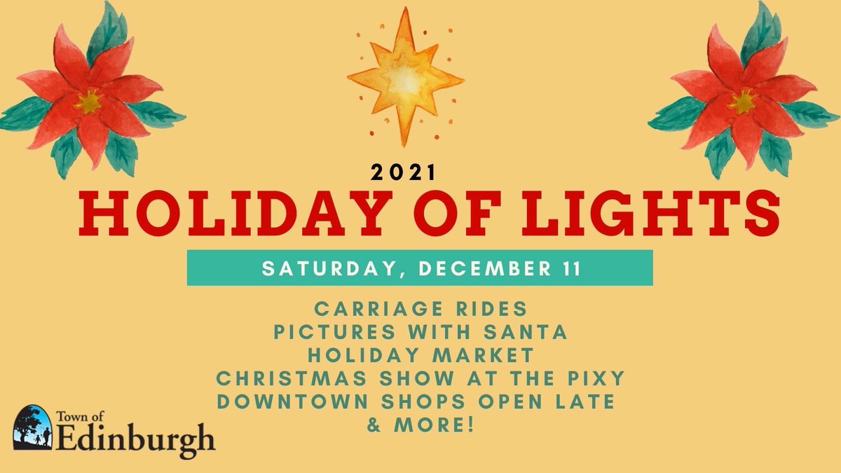 EdinburghIN's tweet photo. We hope to see you on Saturday, Dec 11 in downtown Edinburgh! Shops are open late with kids crafting stations, soap making and much more! #festcountryin #holidayoflights #edinburghin #smalltownbigcharm https://t.co/t1K7y2S99I