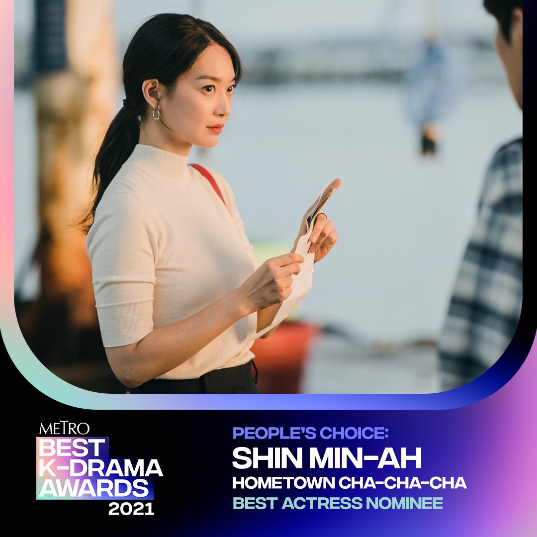 metrodotstyle's tweet photo. #MetroBestKDramaAwards2021 BEST ACTRESS
Shin Min-Ah (Hometown Cha-Cha-Cha)

📌 Quote Tweets DO NOT count
📌 Voting ends on Dec 7, 11:59PM
📌 For more ways to vote, visit https://t.co/bZTmHhyyjg https://t.co/VQU9vem5J1