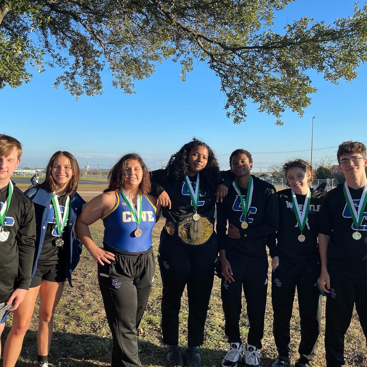 CCHSWRESTLING21's tweet photo. Bringing back some hardware! Mya back to back Champ!!! 💯 Logan and Jamal took 1st. Leann, Janel and Paxton took 2nd. Anastacia took 3rd. 🔥🏅@copperascoveisd https://t.co/7WUohpv6RV