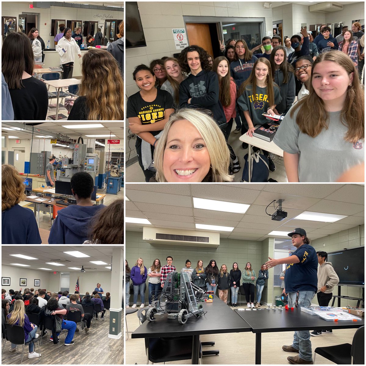 Spent the afternoon chaperoning a Career Tech Center field trip. Shout out to our guide, Ruby, and to all the CTC students who did a wonderful job showcasing their programs. The <a href="/TigersMCHS/">MCHS Official</a> freshmen were an excellent audience, but of course, I thought my group was the best. 😉