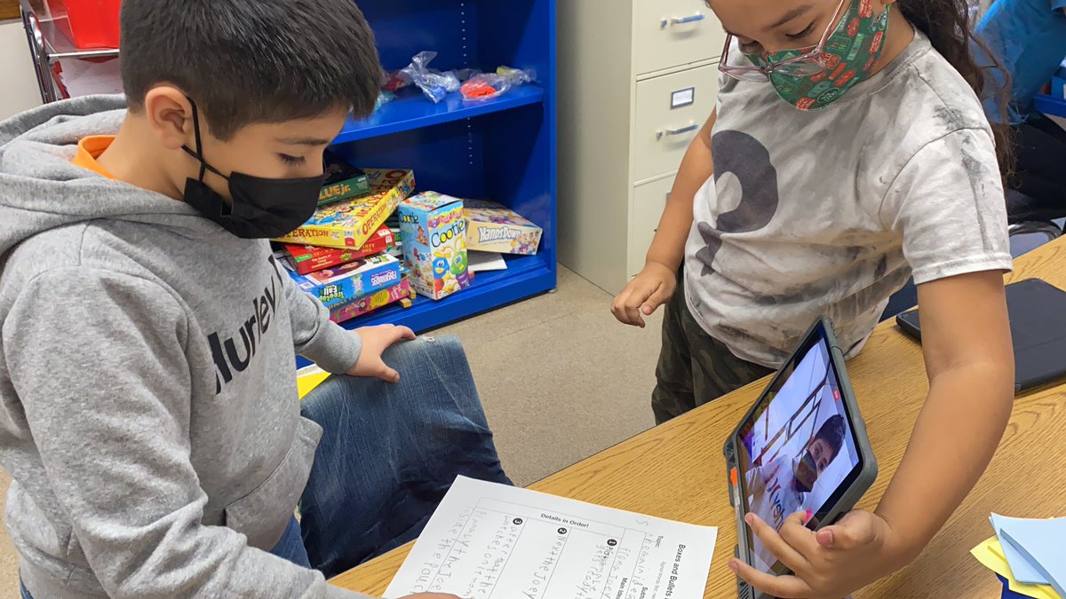 leahod's tweet photo. These students not only made Clips videos using sequential order text structure, but they also rocked their use of signal words in the process! @gillespiebsd100 @MollyRobb5 #d100inspires #hiawathapride https://t.co/add8JdXhRB