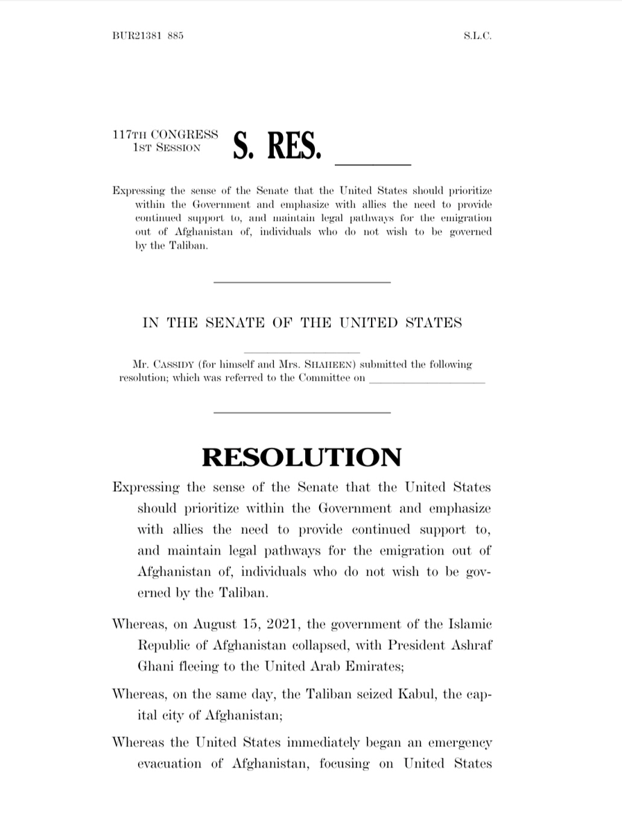 SenatorShaheen's tweet photo. Afghans who stood side-by-side with American troops put their lives on the line to support the U.S. mission fighting the Taliban. I’m proud to lead this bipartisan resolution w/ @SenCassidy calling for legal pathways for our vulnerable Afghan allies to find safety. https://t.co/P6D9usN19p