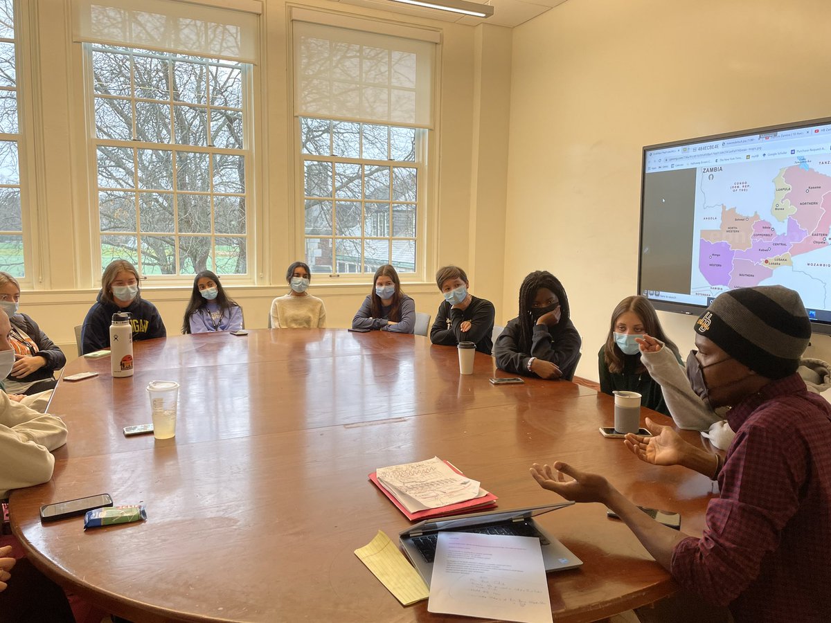 HathawayFGC's tweet photo. HB Global Scholars welcomed Mr. Paul Chimba today. Bringing Zambia to Cleveland.#HathawayBrown https://t.co/D5mDb02uj8