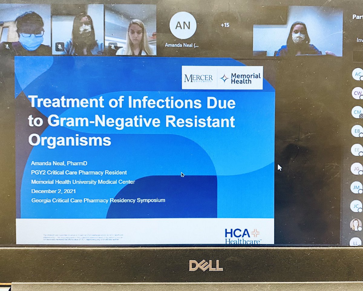 GCCPRS's tweet image. 3/  She gave a great presentation and led a fruitful discussion about Tx of Resistant GNR 🧫🦠