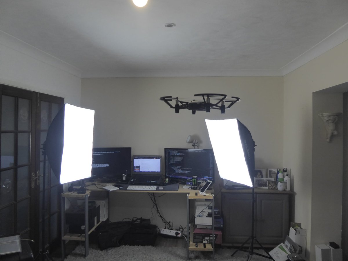 The  <a href="/DJIGlobal/">DJI</a> #Tello ready for integration with my #GeniSysAI natural language understanding engine and <a href="/TASSNetwork/">TASS A.I</a> computer vision.