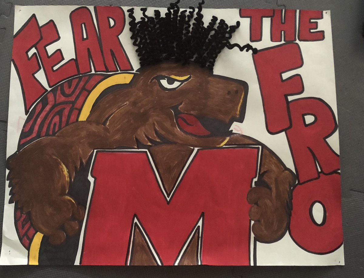 sleterps's tweet photo. @TheNatidude @TerrapinHoops I’m in for that night.  My wife made this sign and we took it to watch them play against Miami. https://t.co/qq8YTQwxSK