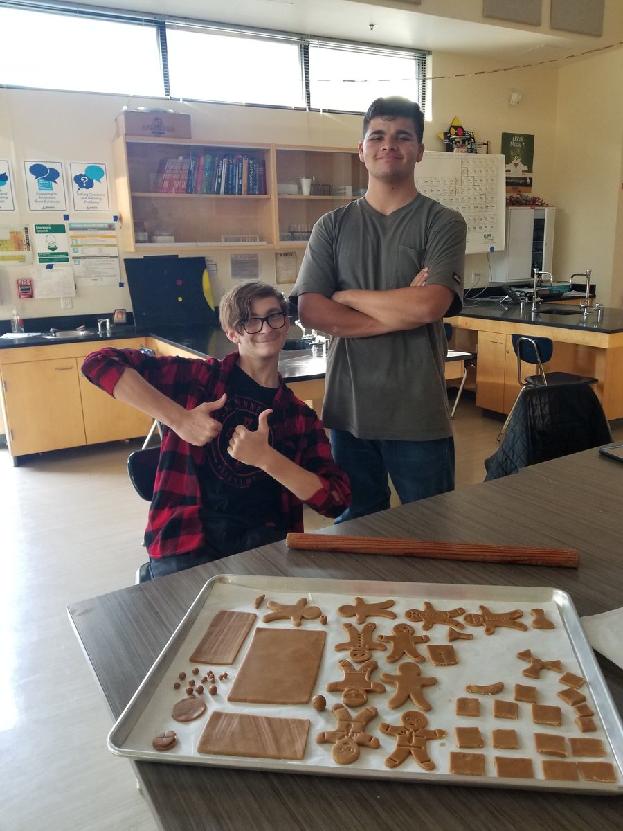 ICHS STEM Club working on their <a href="/ExploreLearning/">ExploreLearning</a> Gingerneering project! Next week we decorate 🍬