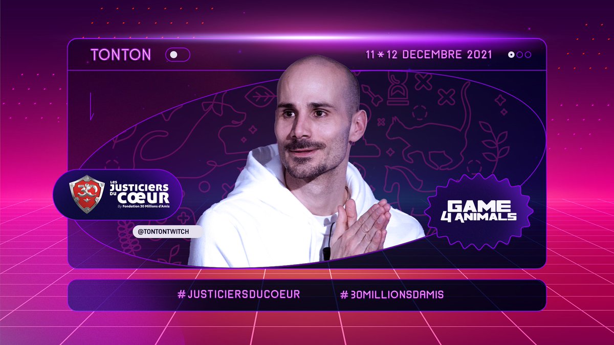 TontonTwitch's tweet photo. Le 11 et 12 décembre, je vais enfin pouvoir rencontrer des gens incroyaux, des vrais #JusticiersDuCoeur, lors de l'événement caritatif #Game4Animals organisé par les @30MA_JDC de @30millionsdamis!

On me dit dans l'oreillette que je vais devoir me tenir à carreau (c'est faux). https://t.co/CcDfrrc2wZ