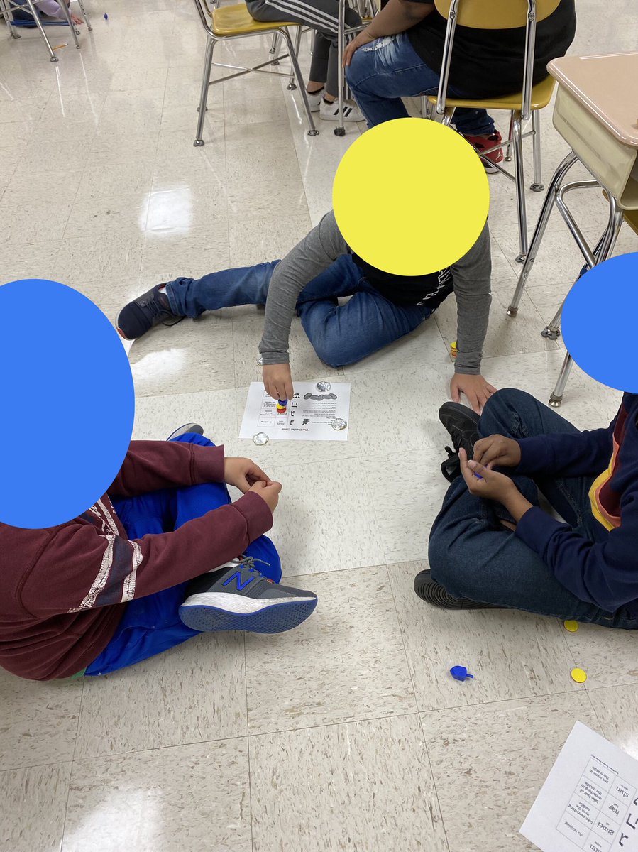 Students in Mrs. Robinson’s class learned about the importance of the dreidel as they celebrated Hanukkah