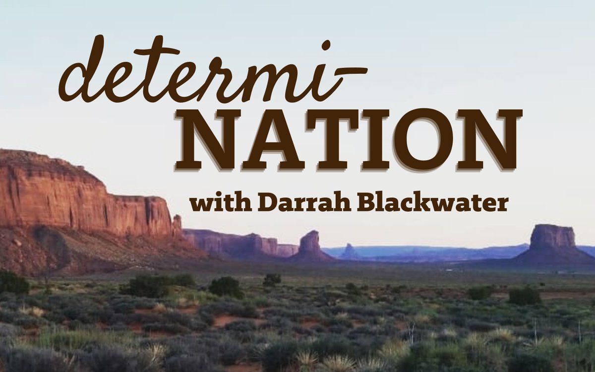 Have you streamed all four episodes of “Determi-Nation" yet? The podcast was created by <a href="/iplp/">UA IPLP Program</a> fellow <a href="/blackwatersoul/">Darrah Blackwater</a>, along with regents professor Rebecca Tsosie and shares the work of Indigenous organizers and policy advocates. 

More on the series▶️ bddy.me/3pmESWt