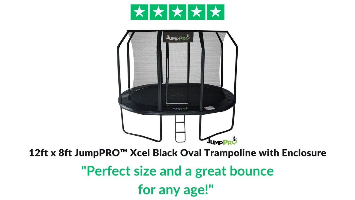 _Trampolines_'s tweet photo. Here is what customers have to say about our 12ft x 8ft JumpPRO™ Xcel Black Oval Trampoline with Enclosure. Rated 5 stars!!

Click here to find out more: https://t.co/Qime8gNJP2

#trampolines #reviews #JumpPRO #trampoline #5star https://t.co/UtNaZLfaen
