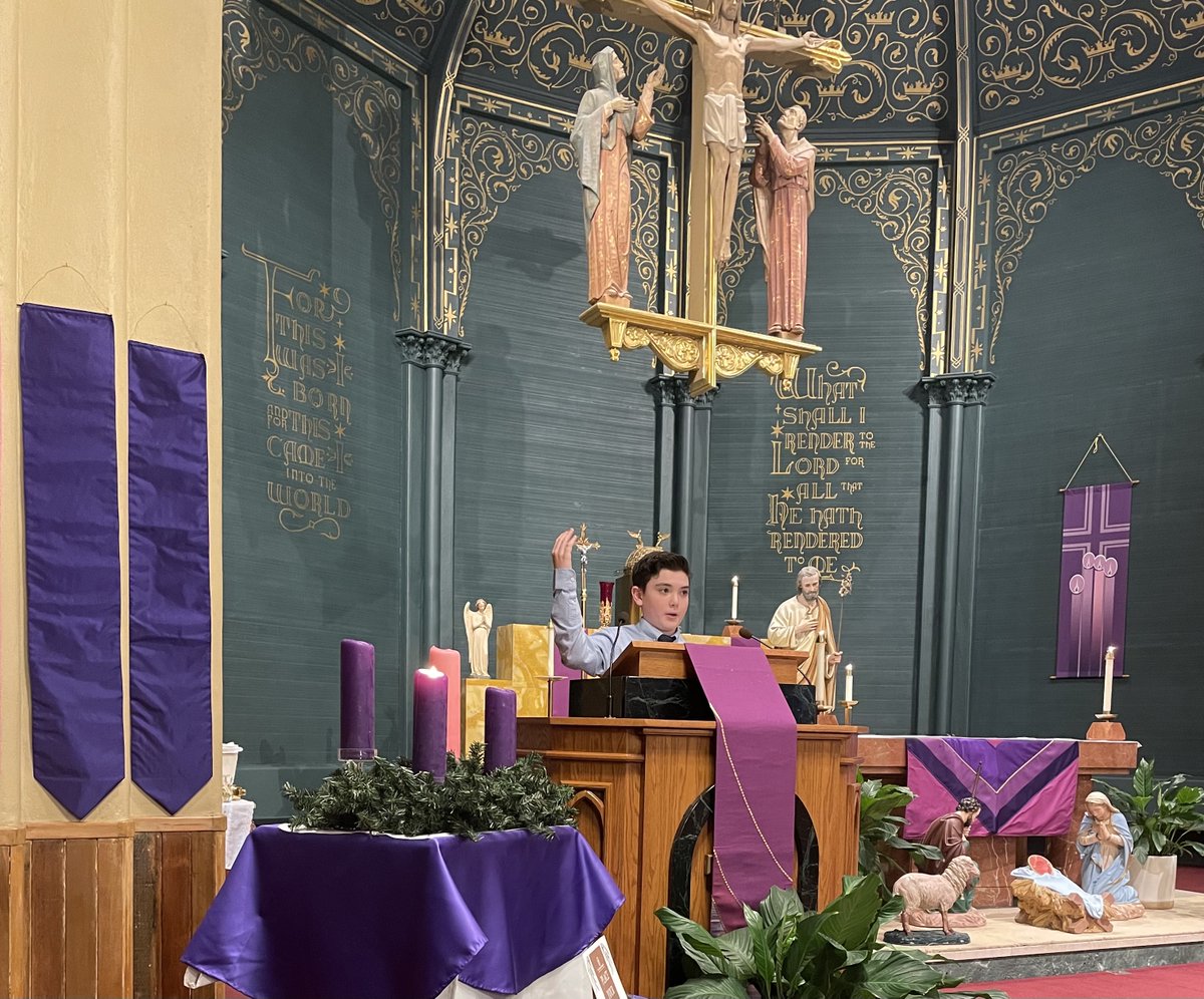 stagnesschool's tweet photo. Thank you to 7A & Mr. Perrone for hosting our school at mass. Fr. Mike spoke to the children about our December virtue, hope. The importance of the hope that God gives us & how we can share that hope with others through service, kindness & simple gestures. #Hope #FirstFridayMass https://t.co/qSZkWXFmNY