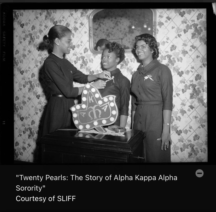 Congrats to filmmaker Deborah Riley Draper &amp; <a href="/akasorority1908/">Alpha Kappa Alpha</a> producers of “Twenty Pearls, The Story of Alpha Kappa Alpha Sorority, Incorporated” who won Best of Fest Audience Choice Leon Award for Best Documentary Feature at the <a href="/STLFilmFest/">Cinema St. Louis/SLIFF</a>! Thx to screening sponsor @akagostl