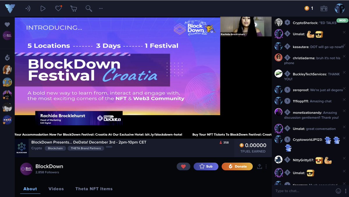 BlockDownConf's tweet photo. Our founder @_ErhanK_ and Head of Marketing
@iamrachida_ sharing some insights about BlockDown Festival in Sibenik in 2022 ๐
Make sure you're watching!
https://t.co/h7sZTXHqAq
#BlockDownDeData https://t.co/KruD3nElKd