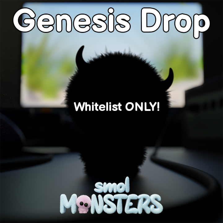 🤍Mintday is coming smols🤍

Tomorrow - 4th of December!

BIG Announcement on Discord!

◽️ Join Discord discord.gg/RNM3aV3Bka
◽️ NO public sale!
◽️ Whitelist only!
◽️ Become an OG Genesis Holder!
◽️ Double chances in ultra and super rare smols!

Last chance to get whitelisted!