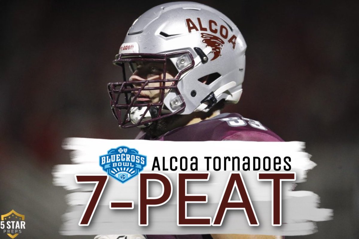 5StarPreps's tweet photo. FINAL — Alcoa 45, East Nash 14

That’s a 7-peat in Class 3A and TSSAA-best 20th state title for @alcoafootball @alcoasports https://t.co/HyWQ0gmSei