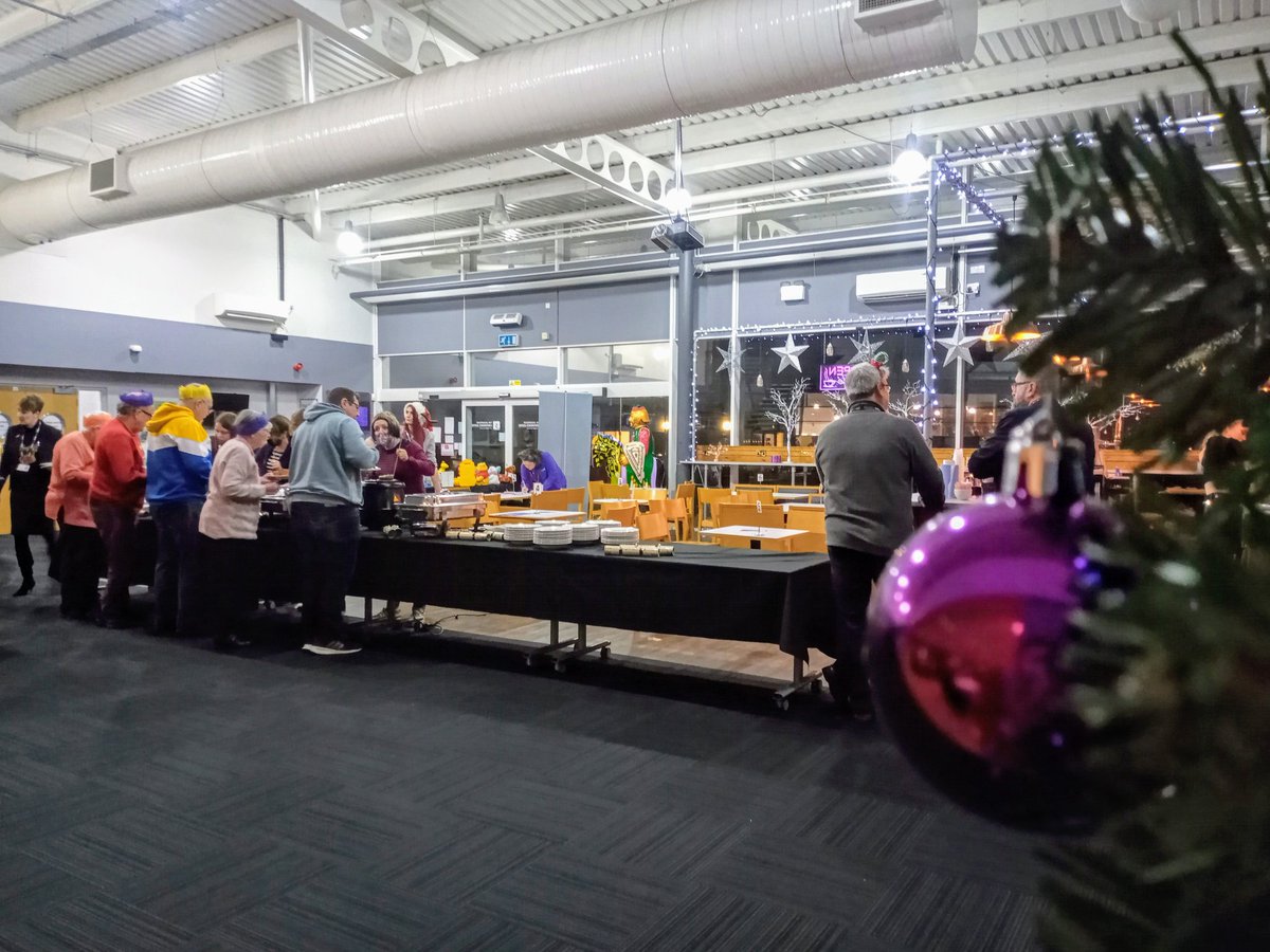 YMCALincs's tweet photo. Our Christmas EAT event is in full swing 🎄🍽️

What a wonderful meal bringing the community together ☺️

#Christmas #ChristmasMeal #Event #YMCALincolnshire #Community #Lincolnshire https://t.co/ym1TJg2WIn
