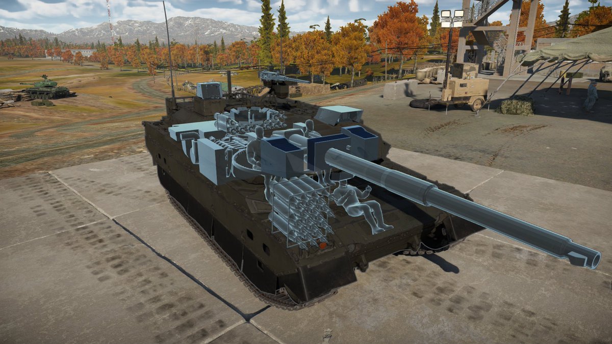 sukai0602's tweet image. WarThunder、Dev鯖環境での10式です、(X線)
#WarThunder　#WarThunder_JP　#type10