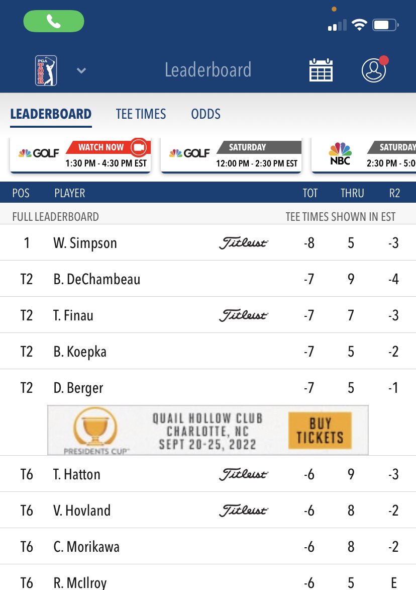 FreshPixBelAir's tweet photo. Out right lead.   #webbsimpson #pga #winner #golf https://t.co/VdiLouCgDU