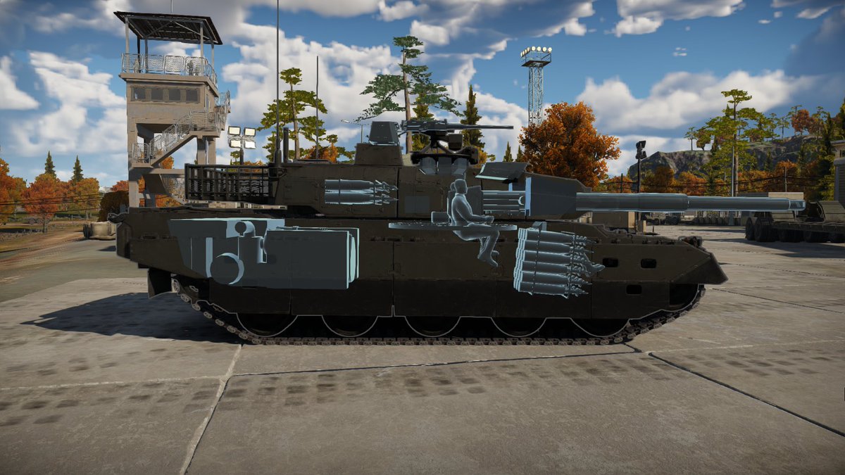 sukai0602's tweet image. WarThunder、Dev鯖環境での10式です、(X線)
#WarThunder　#WarThunder_JP　#type10