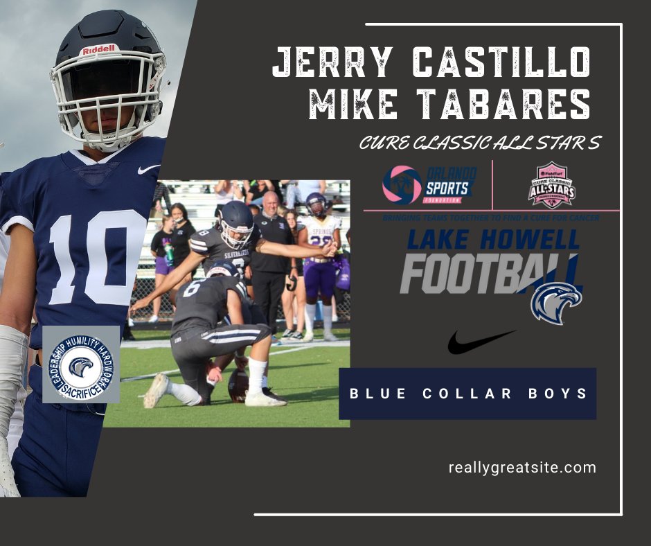Proud of these two Blue Collar Boys on being selected to the Cure Classic All Star Game. Well deserved. <a href="/Jerry_Castillo2/">jerry castillo jr</a> <a href="/MikeTabares29/">Michael Tabares</a>
#bluecollarboysforlife
