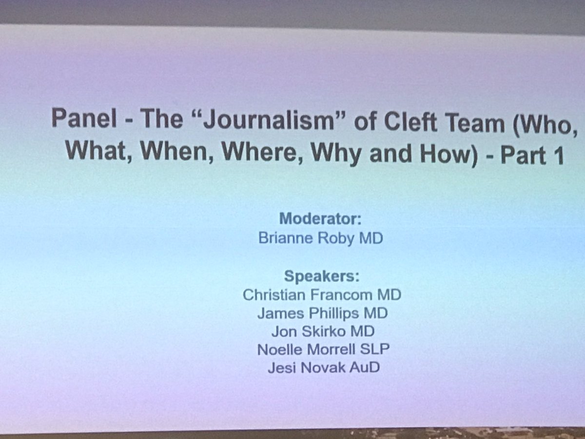 Cleft Otolaryngology Forum tweet media