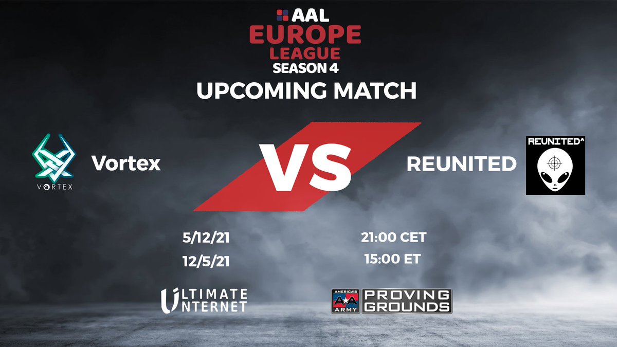 AALeaguegaming's tweet photo. Europe League Season 4 2021-2022 
The stream of this sunday, 2nd day of League:

     Vortex vs   Reunited

⏰ 21:00 CET - 15:00 ET

📺 https://t.co/3Eu3XvLGKp

🎙️Glory https://t.co/ZnwunK9l47 https://t.co/X7ttFsxW7e